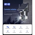 Miniatyrbillede 1 af 4: Overvågningskamera - HD4K - Solenergi 4K 8MP - WIFI - 360° - Dobbelt objektiv zoom 10X