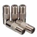 Miniatyrbild 1 av 4: 5st F Typ Plug RF Koaxial IEC Plugg Antenn Hane Adapter Twist Connector Aluminiumlegering E0175D Grå
