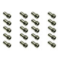 Pikkukuva 1 / 3: Sarja 20 tyypin F liitintä messinkiä RG6 – uros 75Ω Unispectra SC-Fm-6-C.360HEX