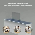 Miniatyrbild 4 av 4: SKÄRMGLAS Transparent PLEXIGLAS Skyddsbänk 65X65CM Hem RECEPTION SIDAN Separation HYGIAPHONE A02 Shield