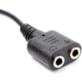 Miniatyrbillede 3 af 3: Audio kabel - Adapter - RJ11 til dobbelt 3,5 mm stik - 15 cm - Sort - Lydoverførsel