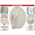 Miniatyrbillede 3 af 4: TRIAX DAP 910 FIBERFAD 90CM CREME GAIN 39,7dB Grädde