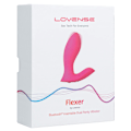 Miniatyrbild 2 av 8: Lovense: Flexer, Bluetooth Insertable Dual Panty Vibrator Rosa