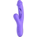 Miniatyrbild 1 av 9: Good Vibes Only: Tess, Rabbit Vibrator with G-spot Stimulator Lila