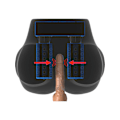 Miniatyrbild 7 av 7: Pipedream PDX Elite: Milk Me Silly, Mega Masturbator Mörk hudfärg