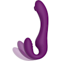 Miniatyrbild 4 av 11: Xocoon: Strapless Strap-On, Pulse Vibrator with Remote Lila