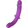 Miniatyrbild 2 av 10: Sweet Smile: Super Soft Double Strap-On Lila, Svart