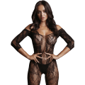 Miniatyrbild 1 av 5: Le Désir: Bodystocking Long Sleeved and Lace, One Size Svart one size