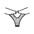 Miniatyrbild 3 av 4: Allure: Naughty Vanilla Panty, One Size Svart one size