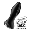 Miniatyrbild 2 av 9: Satisfyer Connect: Rotator Plug 2+, Plug Vibrator, svart Svart