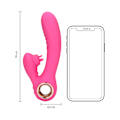 Miniatyrbild 8 av 11: Loveline: Tongue Flickering and Heating Rabbit Vibrator Rosa
