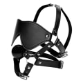 Miniatyrbild 3 av 3: Strict: Blindfold Harness + Ball Gag Svart