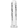 Miniatyrbild 4 av 7: RealRock: Crystal Clear Straight Realistic Dildo, 23 cm Transparent