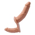 Miniatyrbild 3 av 6: Baile: Ultra Harness with Double Dildos Strap-On Ljus hudfärg, Svart