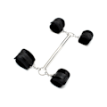 Miniatyrbild 1 av 5: Rimba: Spreader Bar with Cuffs Silver, Svart