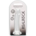 Miniatyrbild 4 av 4: RealRock: Crystal Clear Non Realistic Dildo, 17 cm Transparent