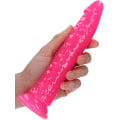 Miniatyrbild 3 av 9: RealRock: Glow in the Dark Realistic Dildo, 18 cm Rosa, Självlysande