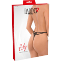 Miniatyrbild 3 av 4: Daring Intimates: Lily Embroidered String Svart L/XL