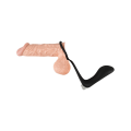 Miniatyrbild 5 av 10: Black Velvets: Vibrating Ring & Plug Silver, Svart