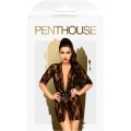 Miniatyrbild 3 av 4: Penthouse: Sweet Retreat, Kimono & String i Spets, svart Svart S/L