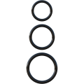 Miniatyrbild 1 av 3: Pipedream C-Ringz: Silicone 3-Ring Stamina Set Svart
