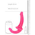 Miniatyrbild 7 av 7: RealRock: Glow in the Dark Strapless Strap-On Rosa, Självlysande