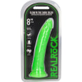 Miniatyrbild 4 av 7: RealRock: Glow in the Dark Realistic Dildo, 20 cm Grön, Självlysande
