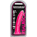 Miniatyrbild 7 av 10: RealRock: Glow in the Dark Realistic Dildo, 15.5 cm Rosa, Självlysande