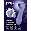 Miniatyrbild 8 av 8: Satisfyer Connect: Pro 2 Generation 3, Double AirPulse Vibrator Lila
