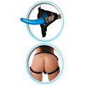 Miniatyrbild 5 av 5: Pipedream Fetish Fantasy: Beginner's Strap-On for Him Blå, Svart