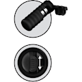 Miniatyrbild 3 av 4: Pipedream Fetish Fantasy: Vibrating Silicone Nipple Lassos Svart