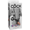 Miniatyrbild 2 av 7: Pipedream: King Cock, Hollow Strap-On Ljus hudfärg, Svart 25 cm