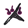 Miniatyrbild 1 av 6: Bad Kitty: Strap-on Set Lila, Svart