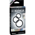 Miniatyrbild 3 av 3: Pipedream C-Ringz: Silicone 3-Ring Stamina Set Svart