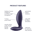 Miniatyrbild 5 av 6: Satisfyer Connect: Power Plug, Plug Vibrator, lila Lila