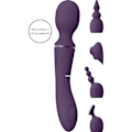 Miniatyrbild 1 av 8: Vive: Nami, Pulse-Wave Wand Vibrator with Clitoral Sleeves Lila