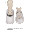 Miniatyrbild 4 av 6: Pumped: Nipple Suction Set, small, transparent Transparent, Vit Small