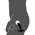 Miniatyrbild 3 av 6: Rebel: Vibrating, Rotating & Knocking Plug Svart