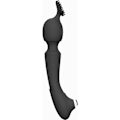 Miniatyrbild 5 av 8: Vive: Nami, Pulse-Wave Wand Vibrator with Clitoral Sleeves Svart