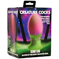 Miniatyrbild 6 av 6: Creature Cocks: Xeno Egg, Glow in the Dark Silicone Large Egg Grön, Lila, Rosa, Självlysande
