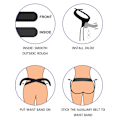 Miniatyrbild 11 av 11: LoveToy: Vibrating Easy StrapOn Set, 19 cm Mörk hudfärg, Svart