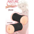 Miniatyrbild 2 av 6: Nature Skin: Pussy & Ass Masturbator Ljus hudfärg, Svart