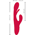 Miniatyrbild 9 av 11: Sweet Smile: Rabbit Vibrator with G-Spot Stimulation Röd