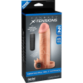 Miniatyrbild 2 av 4: Pipedream Fantasy X-Tensions: Vibrating Real Feel 51 mm Exten... Ljus hudfärg