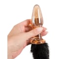 Miniatyrbild 5 av 6: You2Toys: Glas-Plug with Tail Svart, Transparent