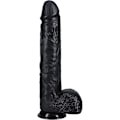 Miniatyrbild 1 av 9: RealRock: Extra Long Realistic Dildo, 35.5 cm Svart