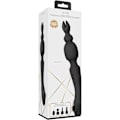 Miniatyrbild 7 av 8: Vive: Nami, Pulse-Wave Wand Vibrator with Clitoral Sleeves Svart