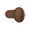 Miniatyrbild 7 av 10: LoveToy: Alien's Pie Masturbator No.1, mörk Mörk hudfärg