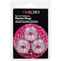 Miniatyrbild 5 av 5: California Exotic: Set of 3 Silicone Stacker Rings Transparent