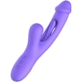 Miniatyrbild 4 av 9: Good Vibes Only: Tess, Rabbit Vibrator with G-spot Stimulator Lila